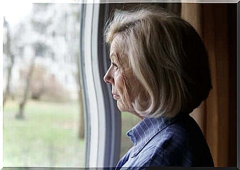 Elderly woman at the window