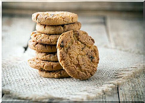 Cookies with chocolate chips