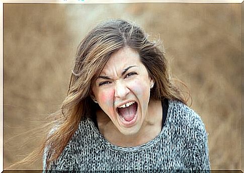 Woman screams her anger