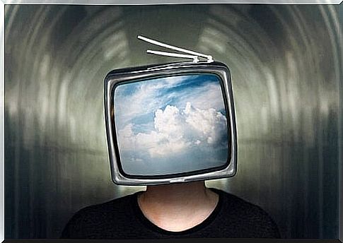 Man with TV head